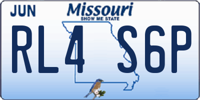 MO license plate RL4S6P