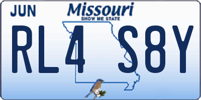 MO license plate RL4S8Y