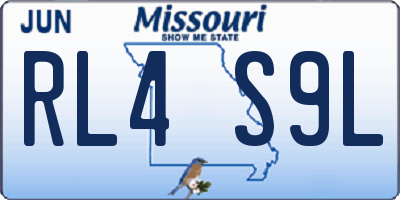 MO license plate RL4S9L