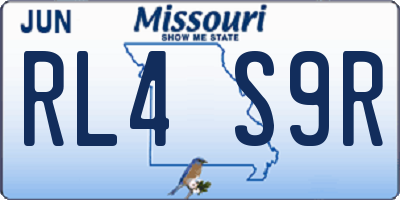 MO license plate RL4S9R