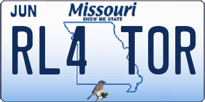 MO license plate RL4T0R