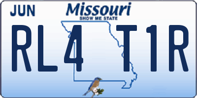 MO license plate RL4T1R