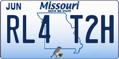 MO license plate RL4T2H