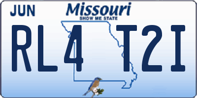 MO license plate RL4T2I