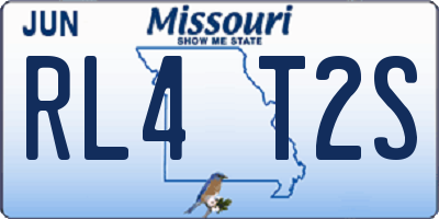 MO license plate RL4T2S