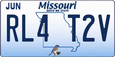 MO license plate RL4T2V