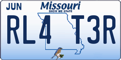 MO license plate RL4T3R