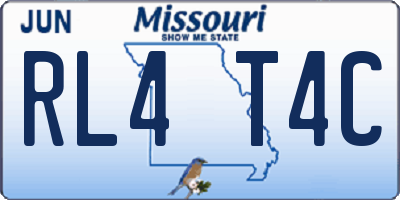 MO license plate RL4T4C