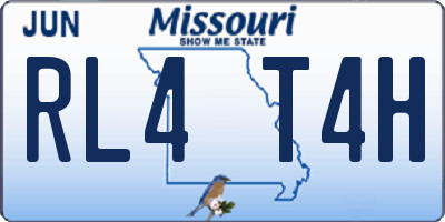 MO license plate RL4T4H
