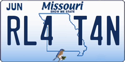 MO license plate RL4T4N