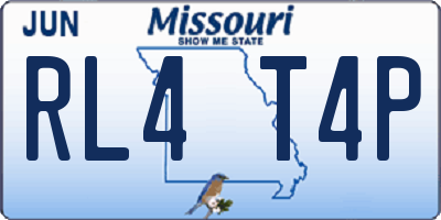 MO license plate RL4T4P