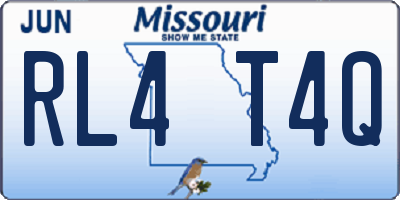 MO license plate RL4T4Q