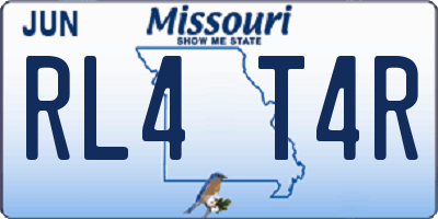 MO license plate RL4T4R