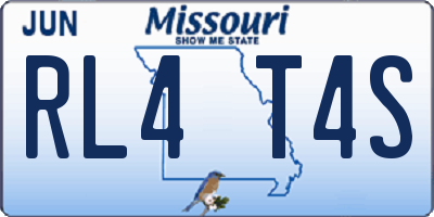 MO license plate RL4T4S