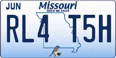 MO license plate RL4T5H