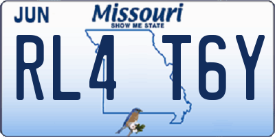 MO license plate RL4T6Y