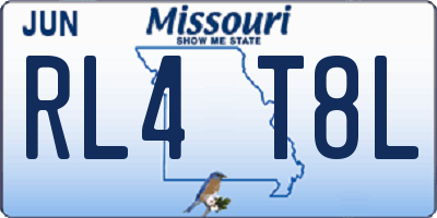 MO license plate RL4T8L