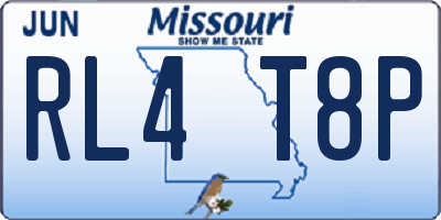 MO license plate RL4T8P
