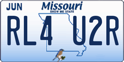 MO license plate RL4U2R