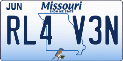 MO license plate RL4V3N