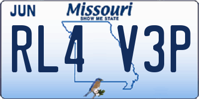 MO license plate RL4V3P