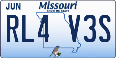 MO license plate RL4V3S