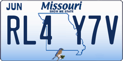 MO license plate RL4Y7V