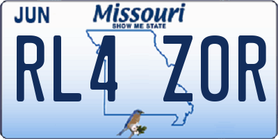MO license plate RL4Z0R