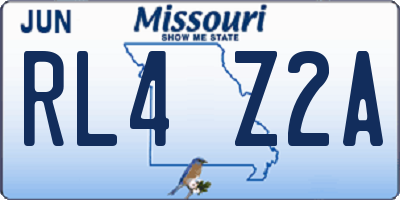 MO license plate RL4Z2A