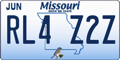 MO license plate RL4Z2Z