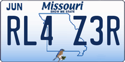 MO license plate RL4Z3R