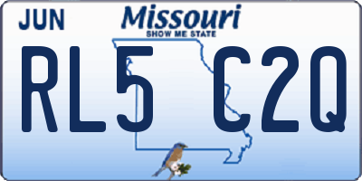 MO license plate RL5C2Q