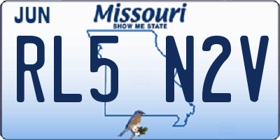MO license plate RL5N2V