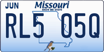 MO license plate RL5O5Q
