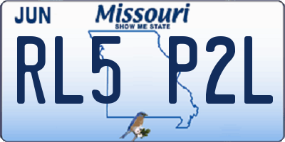 MO license plate RL5P2L