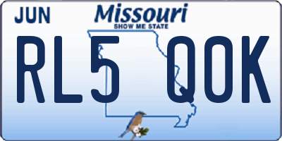 MO license plate RL5Q0K