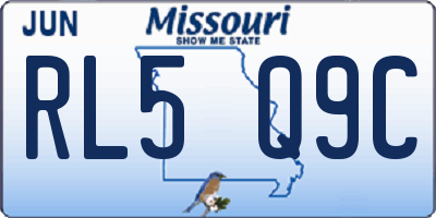 MO license plate RL5Q9C