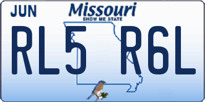MO license plate RL5R6L