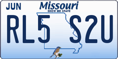 MO license plate RL5S2U