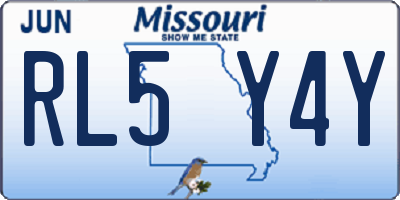 MO license plate RL5Y4Y