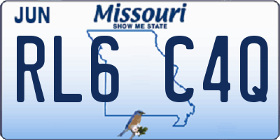 MO license plate RL6C4Q