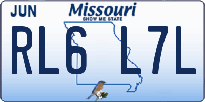 MO license plate RL6L7L