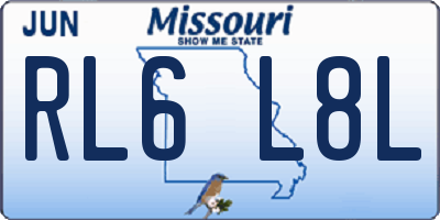 MO license plate RL6L8L