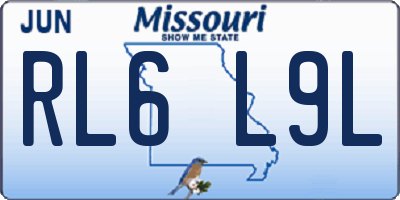 MO license plate RL6L9L