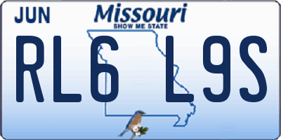 MO license plate RL6L9S