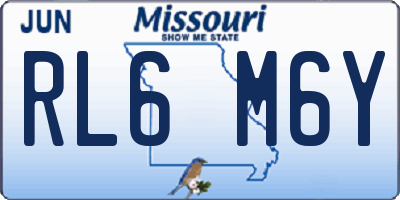 MO license plate RL6M6Y