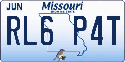 MO license plate RL6P4T