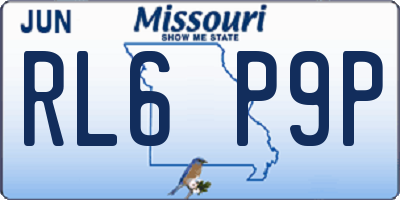 MO license plate RL6P9P