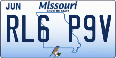MO license plate RL6P9V