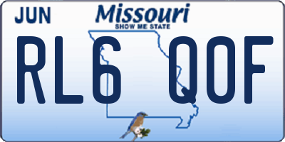 MO license plate RL6Q0F